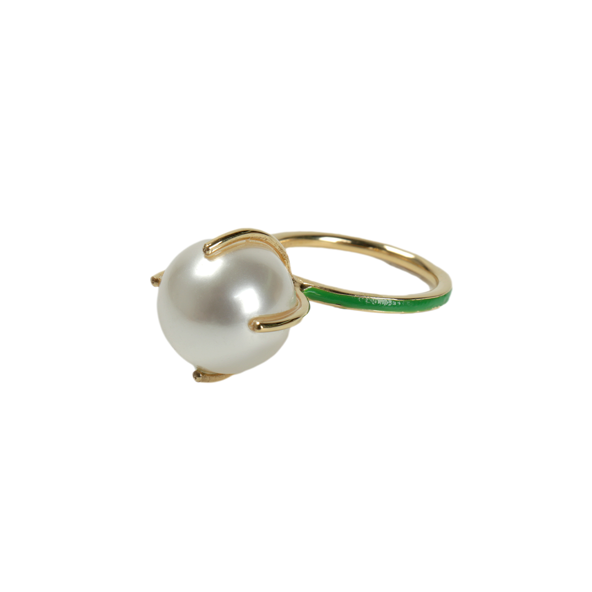 VEERT FRESHWATER PEARL  GREEN ENAMEL STACK RING 指輪 cherry オンライン通販サイト –  cherry fukuoka