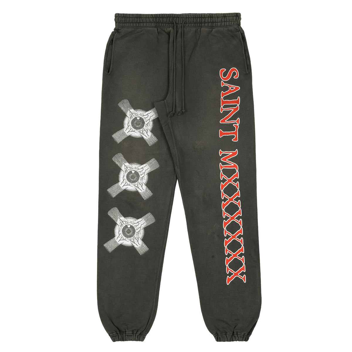 SAINT M×××××× (St. Michael) - SM055 EYEBALL SWEATPANTS Sweatpants