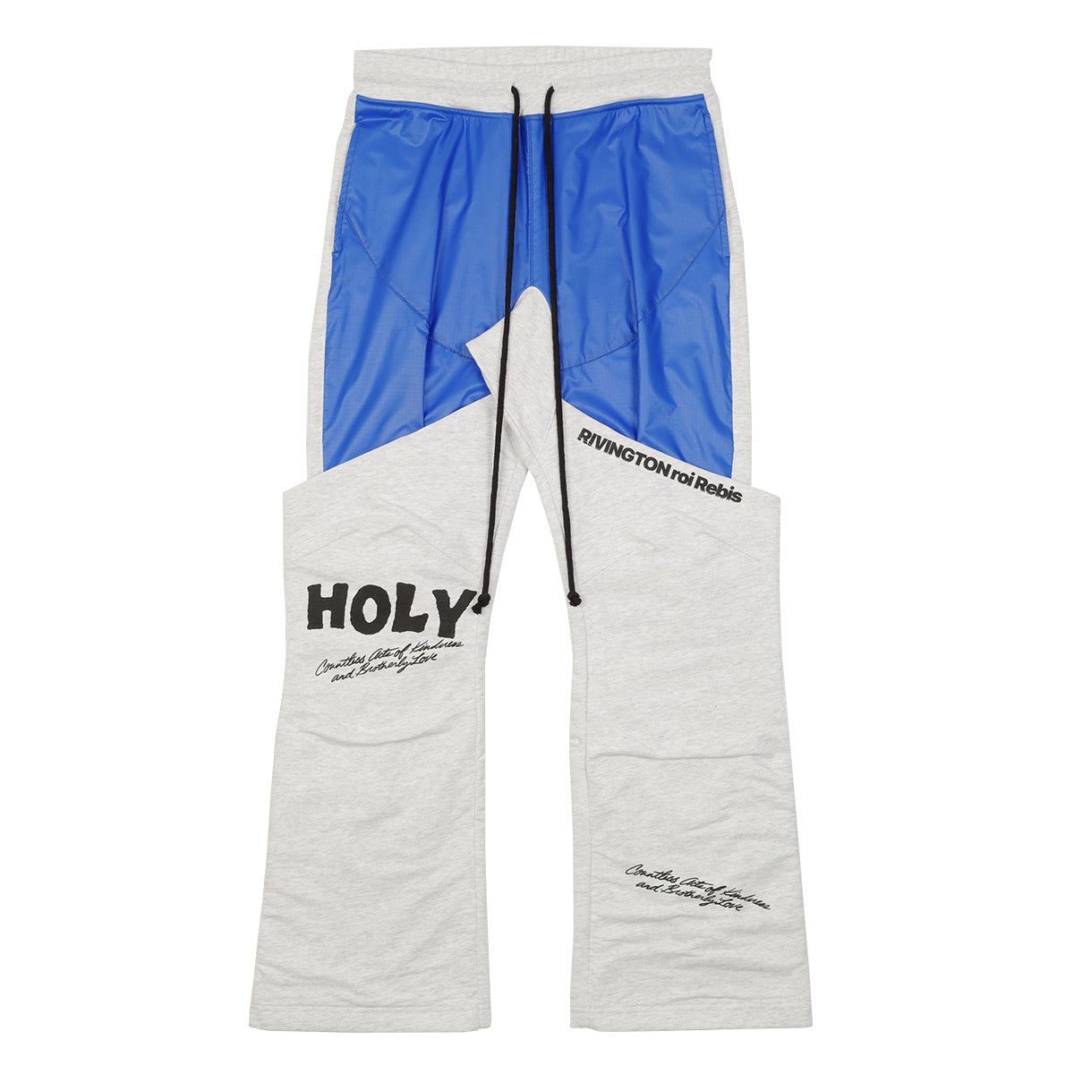 RIVINGTON roi rebis- NYLON PRAYER PANTS BLUE Sweatpants | cherry