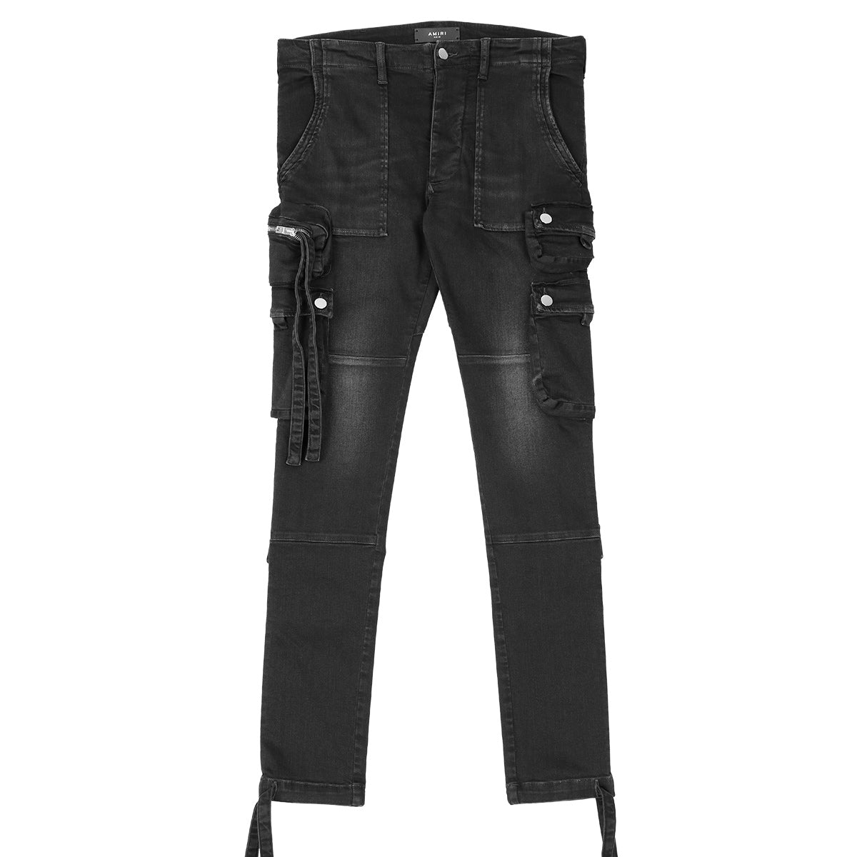 AMIRI アミリ STRAIGHT CARGO JEANS マルチポケット ストレートジーンズ カーゴパンツ デニムパンツ ブラック