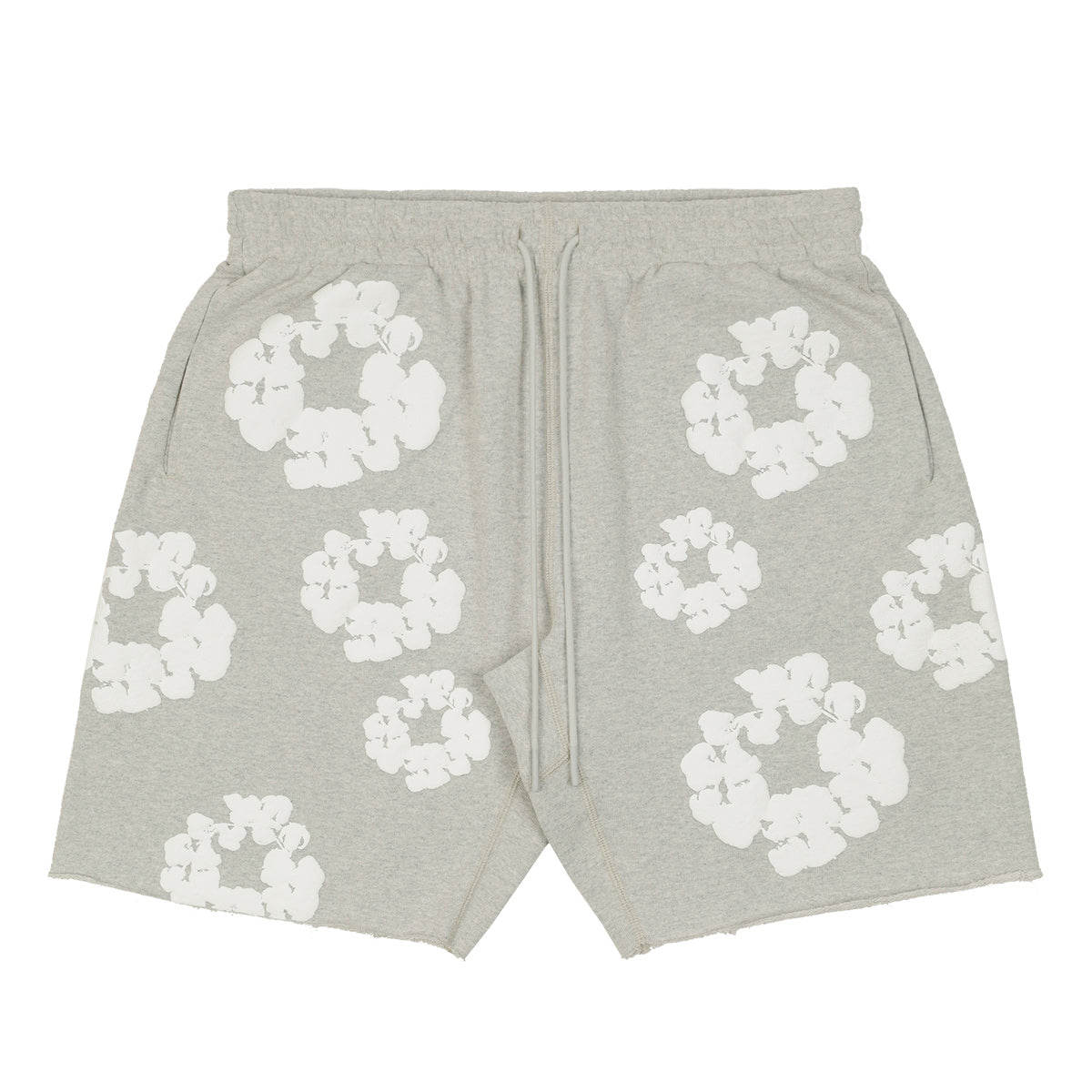 READYMADE - COTTON WREATH SWEAT SHORTS GRAY/WHITE | cherry