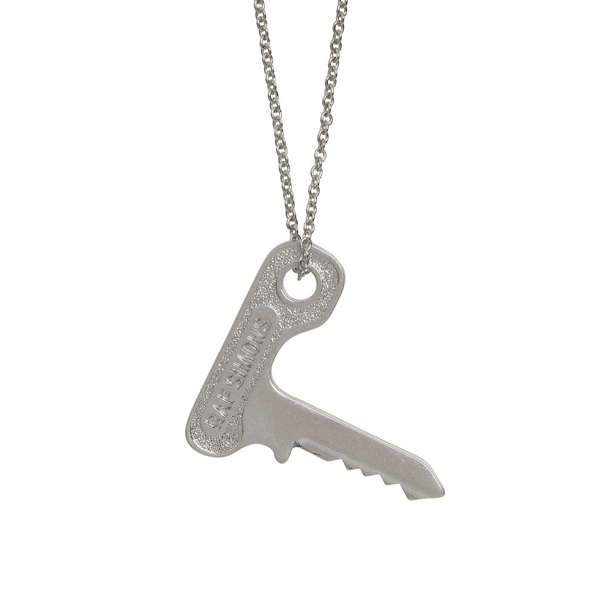 Raf Simons key-pendant Chain Necklace - Silver