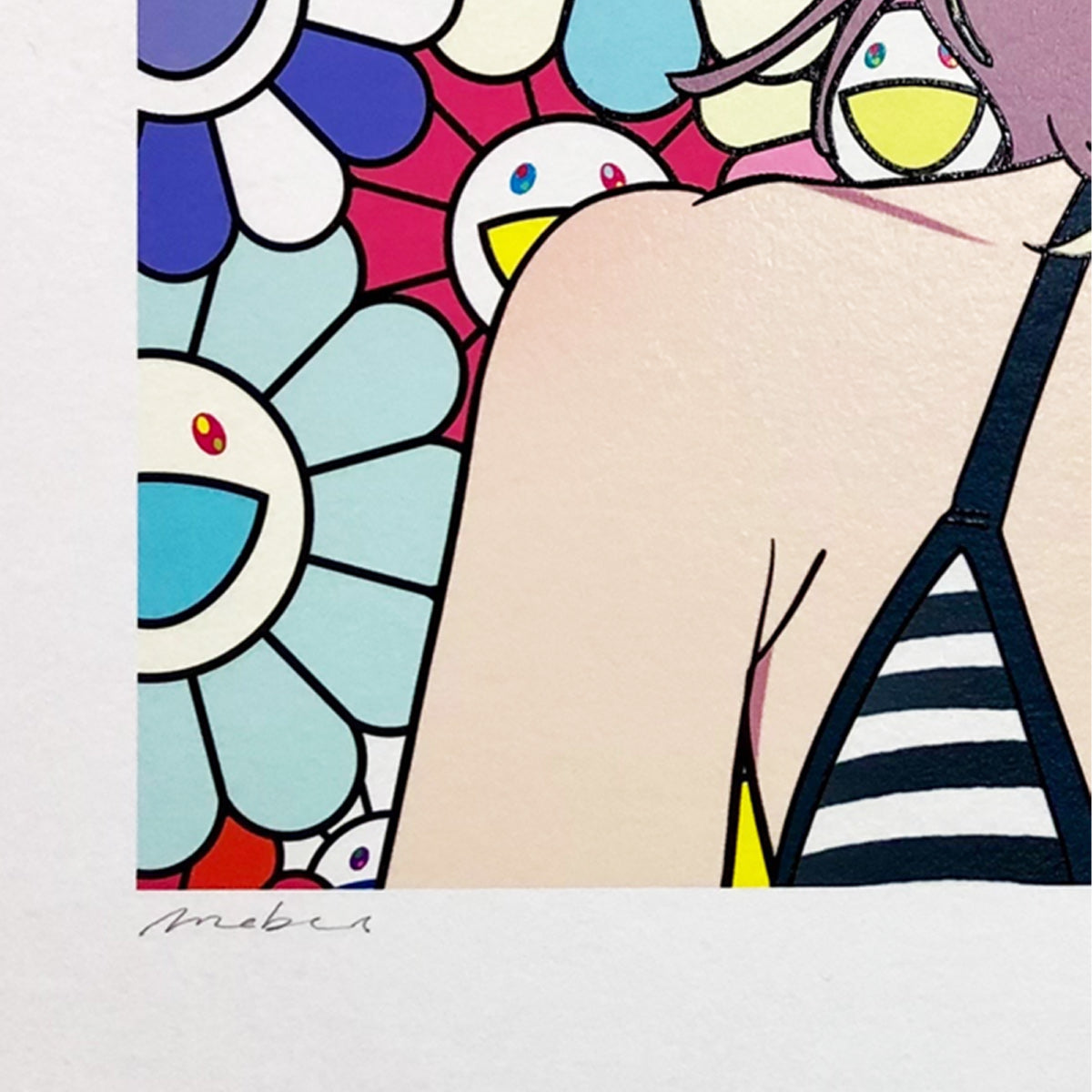 Takashi Murakami × mebae smile_01 w M.F (Archival Pigment  Print+Silkscreen)[SP (スペシャルプルーフ)版]