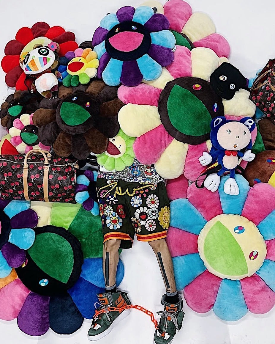 【©Takashi Murakami / kaikai kiki】<br>Flower Cushion & Panda Doll <br>Online 9/21 (MON) 8PM Release!