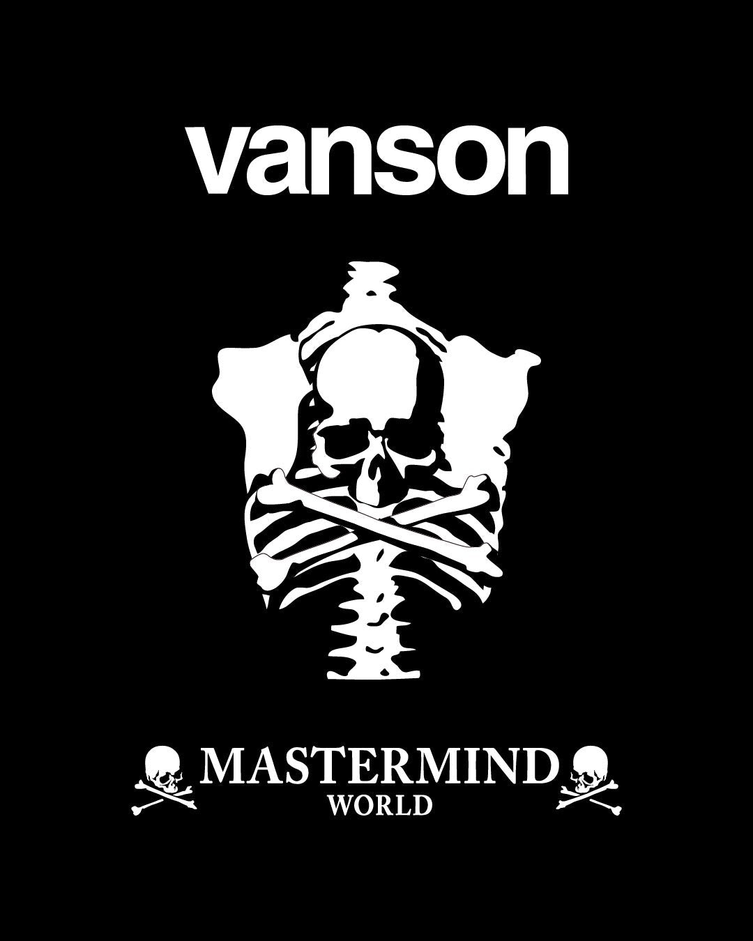 【MASTERMIND WORLD × VANSON】<br>新作コラボアイテムが10月10日 (土) 10時よりオンラインにて発売スタート！！