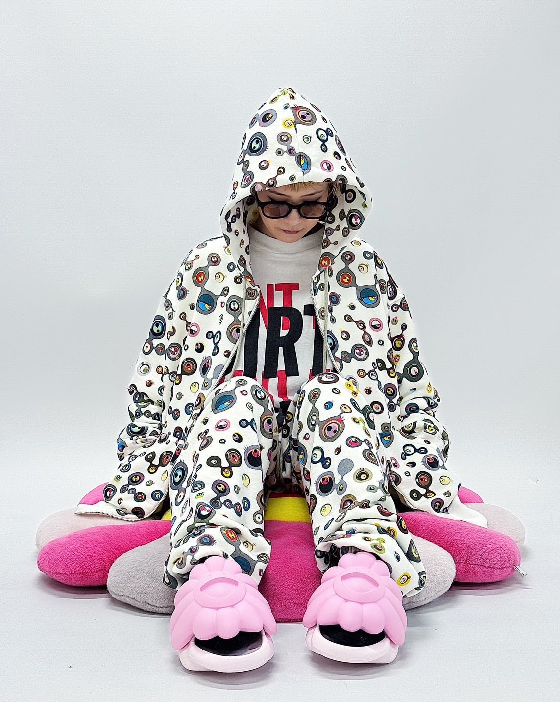 Jelly Fish Eyes Sweat Zip Hoodie 村上隆 Takashi Murakami / kaikai kiki】