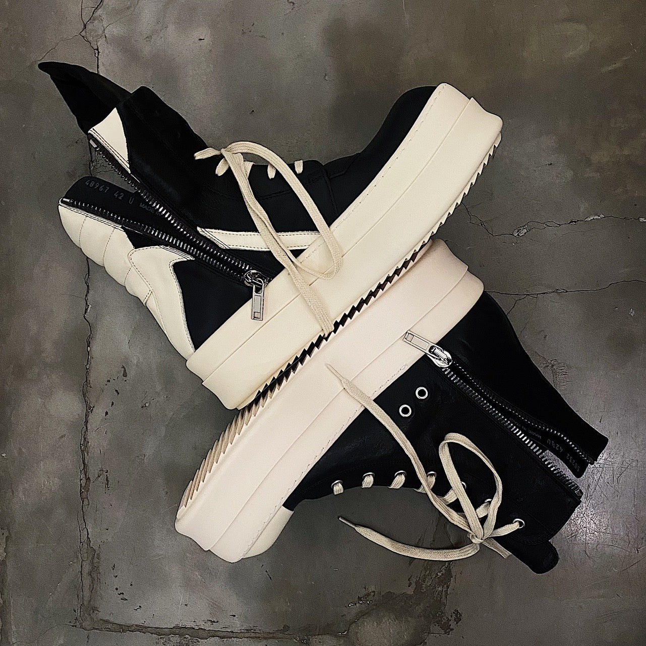 Rick Owens MEGA BUMPER SNEAKERS ramonesMEN