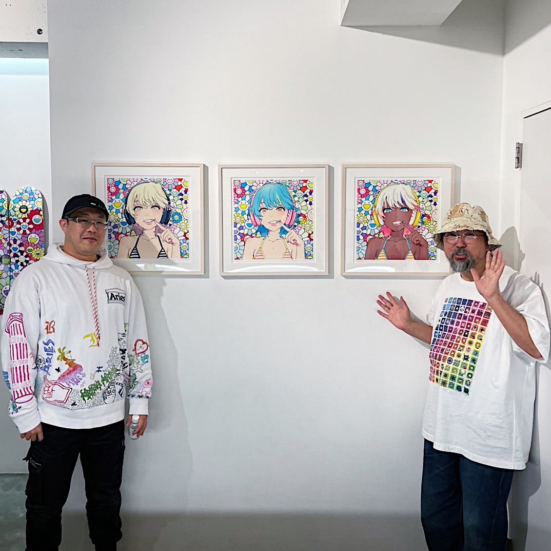 【©Takashi Murakami × mebae】<br> The third collaboration print "smile_03 South Island Girl w MF" will be on sale online from 20:00 today!