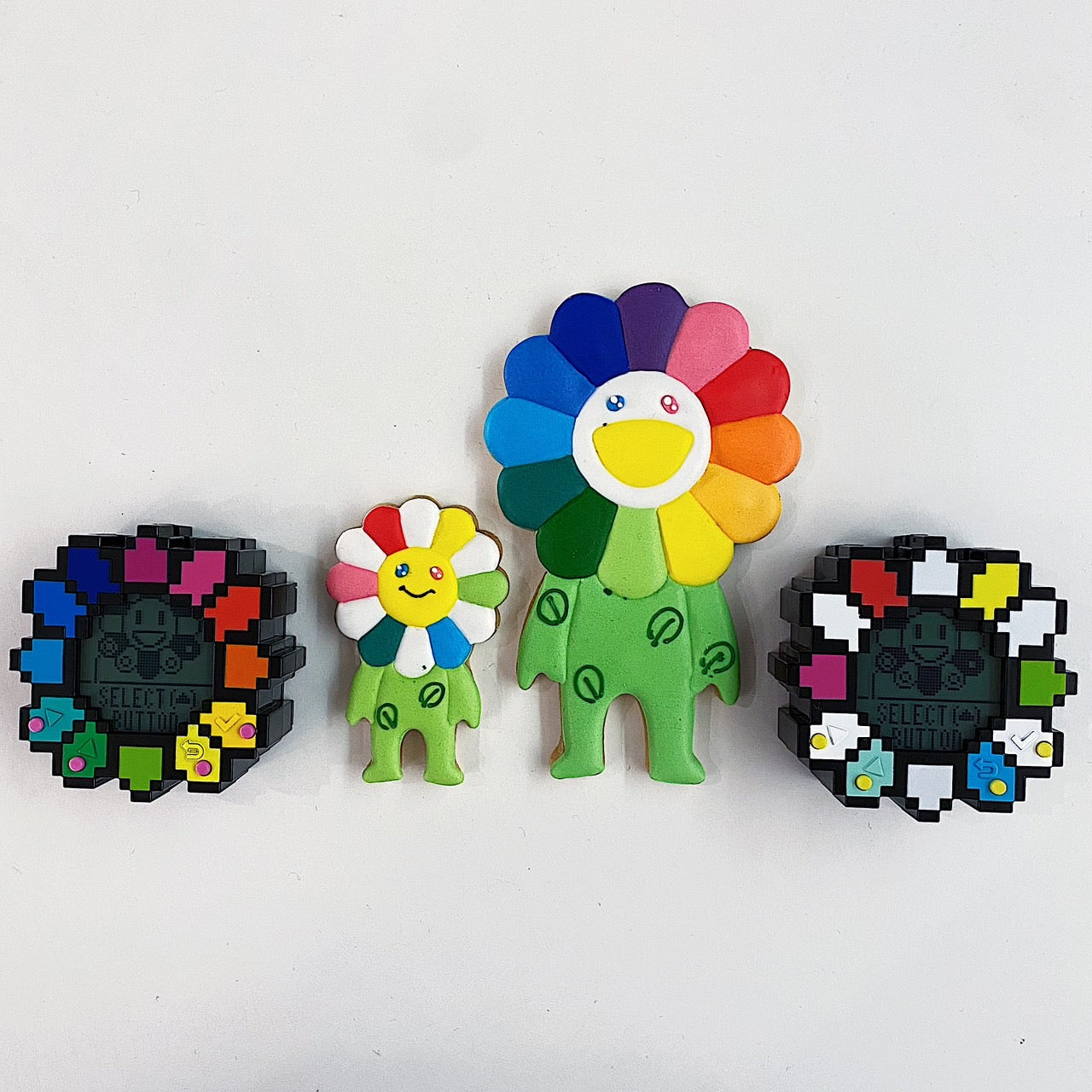 限定セール村上隆 Murakami.Flowers クルーネック ドット絵のお花の ...