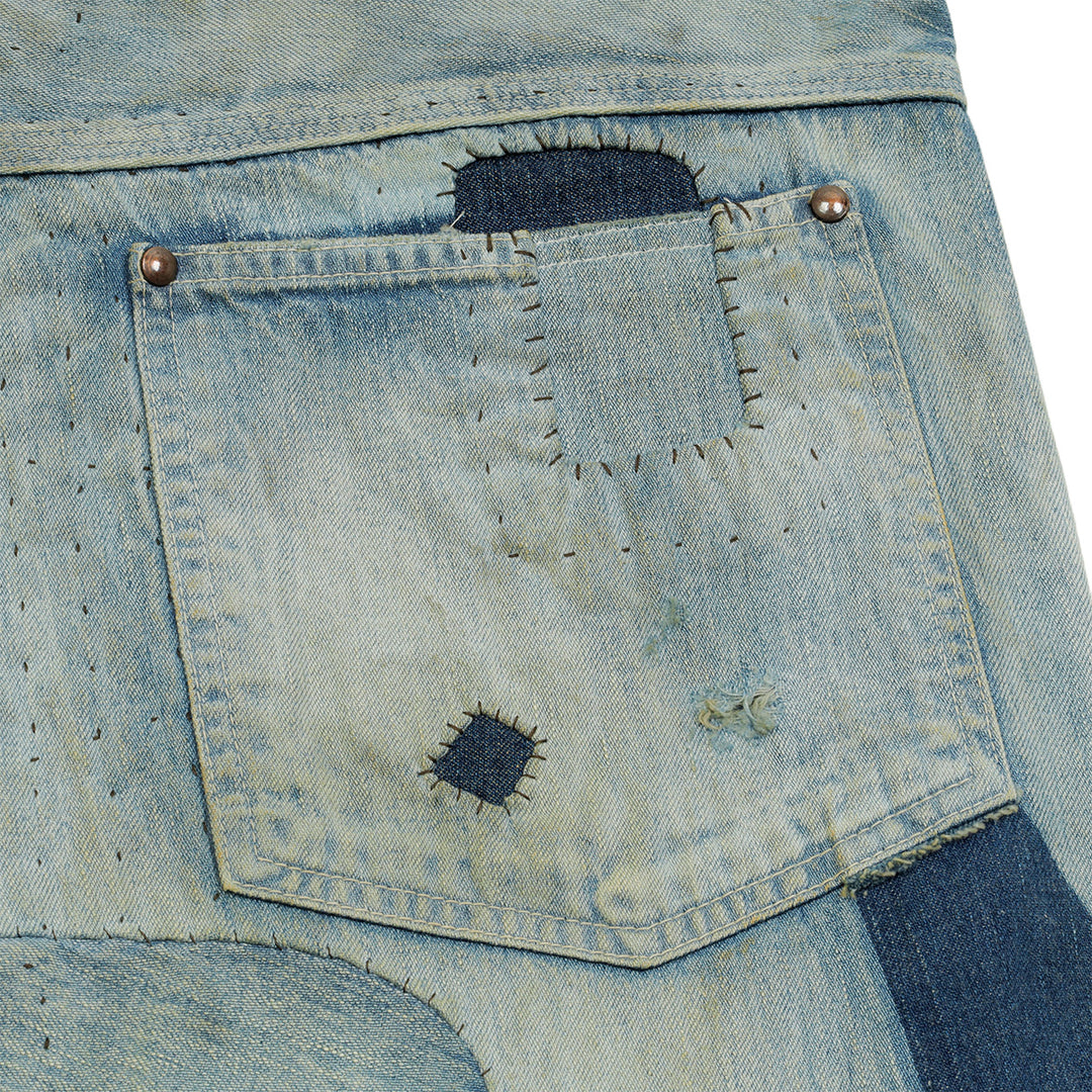 SAINT M××××××（セントマイケル）- SM085 DAMAGE PAINTER PANTS デニム