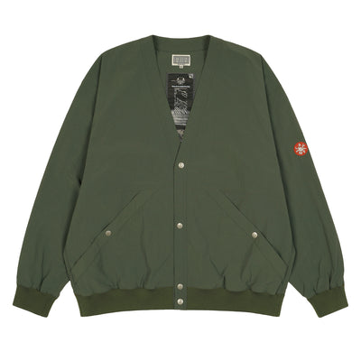 CAVEMPT - NYLON CARDIGAN - GREEN - CARDIGAN - cherry fukuoka
