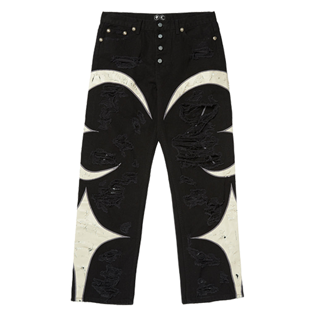 Thug Club 忙し Full Stud ナイトアーマーデニムパンツ 