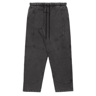 ESSENTIALS - MOTO SWEATPANT - MINERAL WASHED VINTAGE BLACK - cherry fukuoka