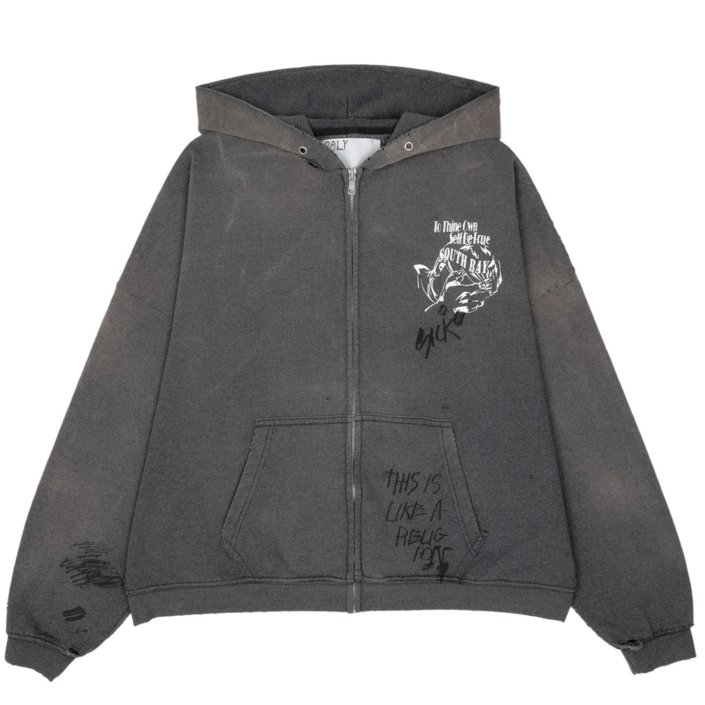 PALY HOLLYWOOD - CARRYING THE MESSAGE ZIP HOODIE | cherry Official