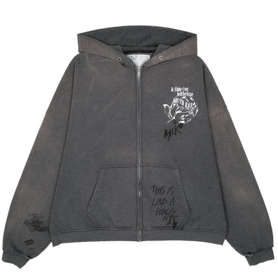 CARRYING THE MESSAGE ZIP HOODIE