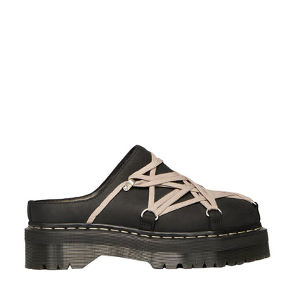 Rick Owens×Dr. Martens - QUAD SOLE MEGALACE® MULE - BLACK - SANDAL - cherry fukuoka