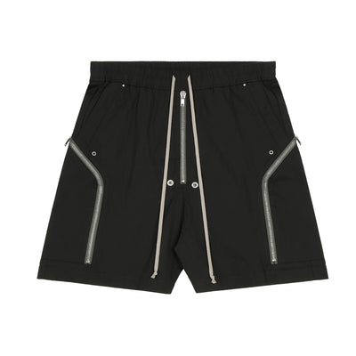 Rick Owens - TOWER F/W 26 HEIZER SHORTS - BLACK - PANTS - cherry fukuoka
