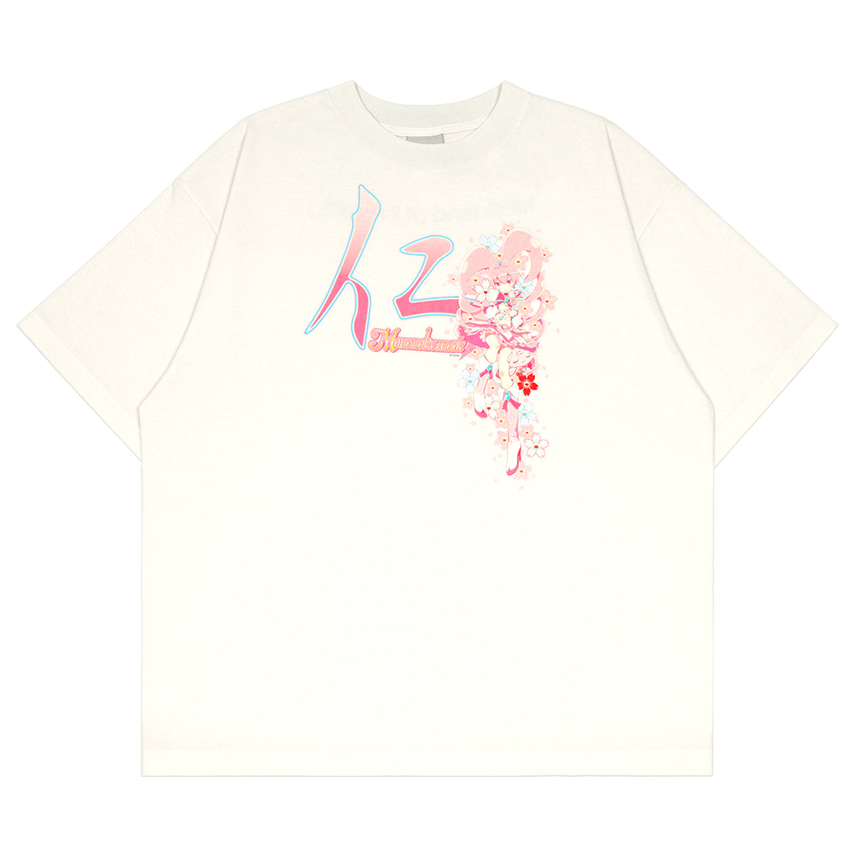 mononoke・made  - 仁 S/S T-SHIRT - WHITE - T-SHIRT - cherry fukuoka