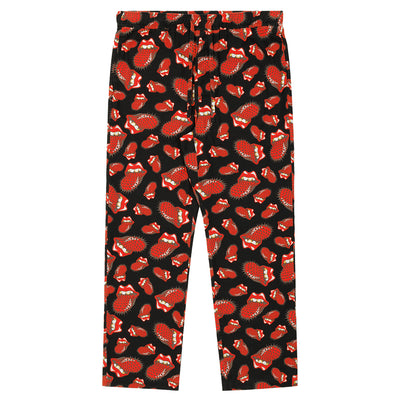 ©SAINT M×××××× × The Rolling Stones - SMC48 LIPS&TOHGUE TRS_PAJAMA PANTS - BLACK - PANTS - cherry fukuoka