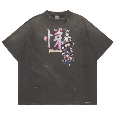 mononoke・made - 悌 S/S T-SHIRT - BLACK - T-SHIRT - cherry fukuoka