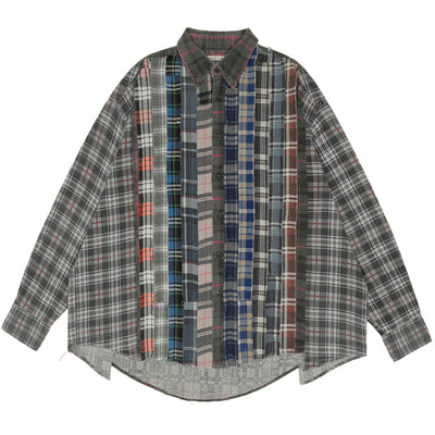 Rebuild by Needles<br>FLANNEL SHIRT RIBBON WIDE SHIRT - cherry fukuoka - needles - SHIRT