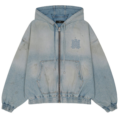 MA DENIM ZIP HOODIE