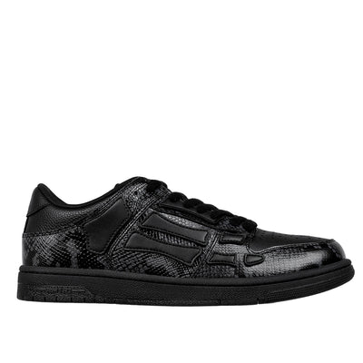 AMIRI - PRINTED PYTHON SKEL TOP LOW - SHOES - BLACK - cherry fukuoka