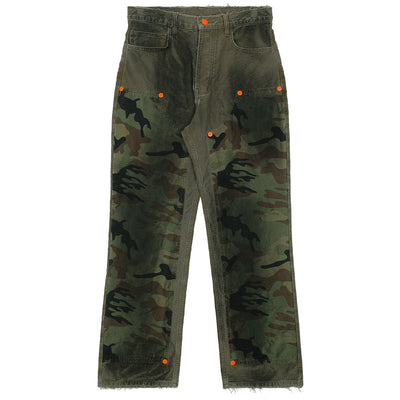 HELLSTAR - CAMO CARPENTER PANTS - GREEN - PANTS - cherry fukuoka