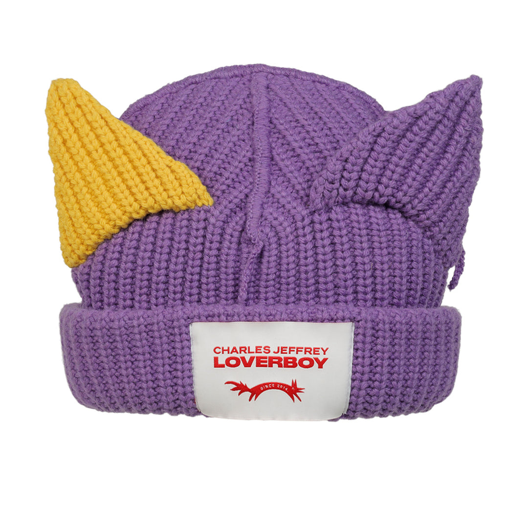 CHARLES JEFFREY LOVERBOY - SUPERSIZED CHUNKY EARS BEANIE BLACK