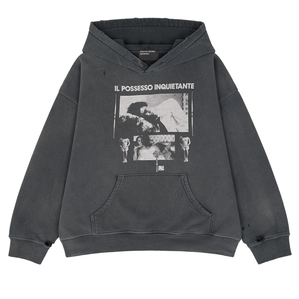 ENFANTS RICHES DEPRIMES - CLASSIC LOGO HOODIE WASHED BLACK Parka