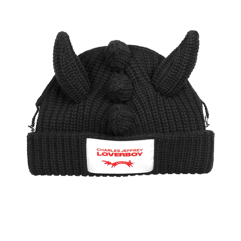 CHARLES JEFFREY LOVERBOY (チャールズ・ジェフリー・ラバーボーイ) - CHUNKY DRAGON BEANIE BLACK  ニット帽 | cherry オンライン通販サイト – cherry fukuoka