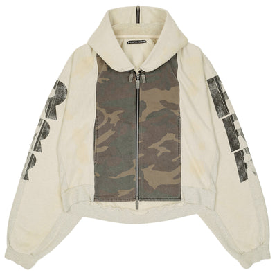 RRR123 - AMERICAN ROSE ZIP HOODIE - HEATHER - cherry fukuoka
