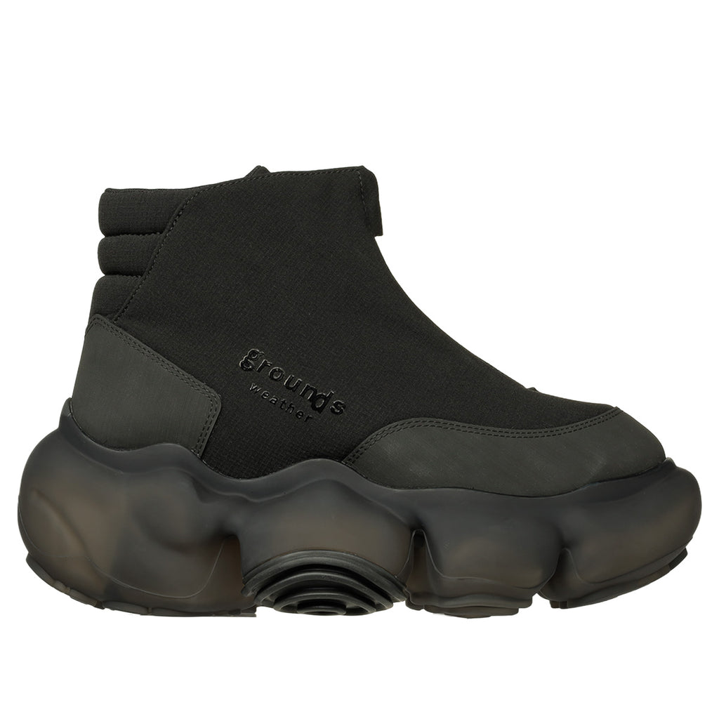 grounds (グラウンズ) - MOOPIE JAWS WHITE GRAY/CLEAR スニーカー