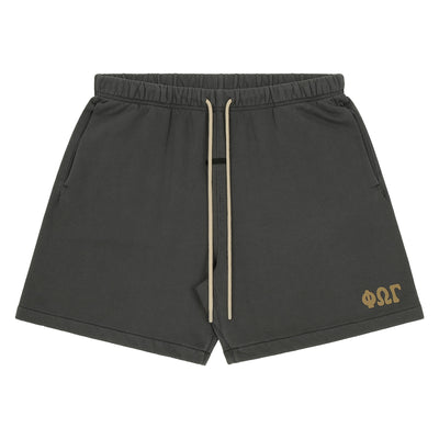 ESSENTIALS - CLASSIC SWEATSHORT - WASHED IRON GREY - SWEATSHORT - cherry fukuoka