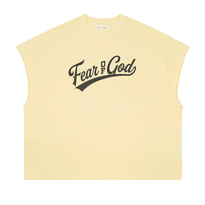ESSENTIALS - CUT OFF 90'S TEE - CHALK - T-SHIRT - cherry fukuoka