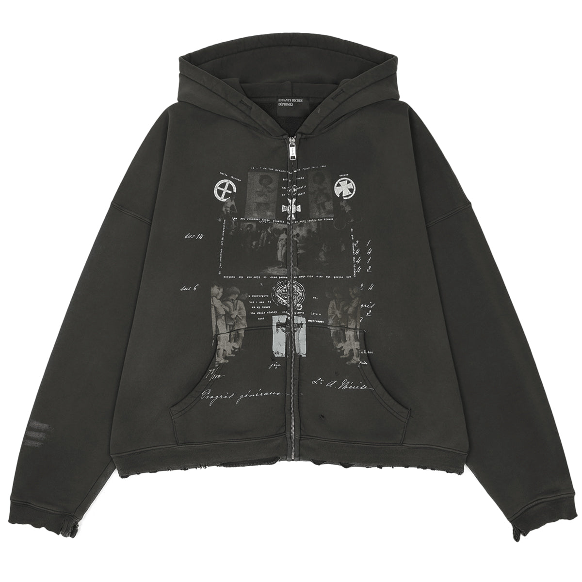 DJAGILEV'S GRAVE ZIP UP HOODIE