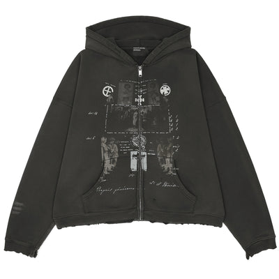 DJAGILEV'S GRAVE ZIP UP HOODIE