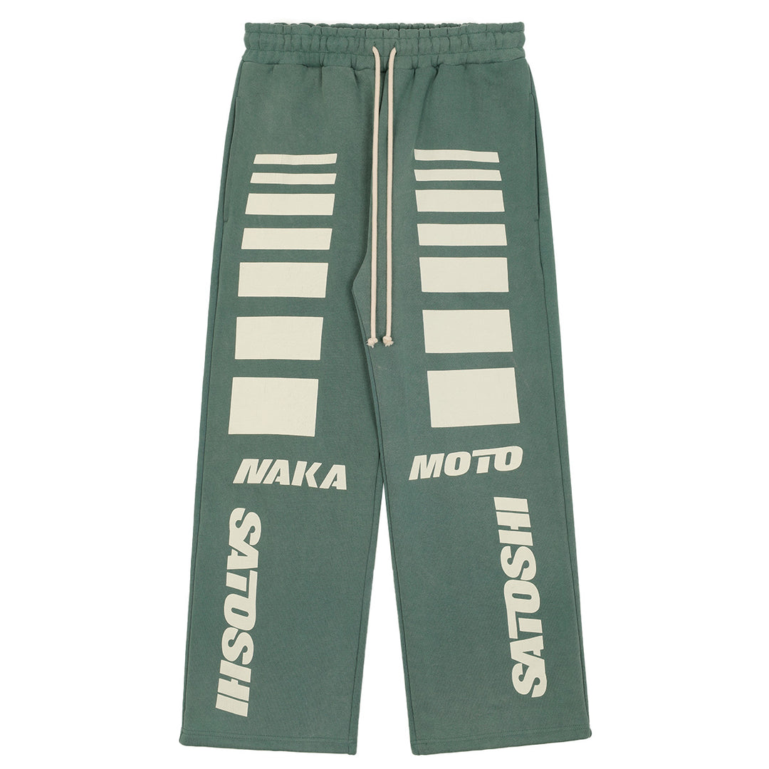 SATOSHI NAKAMOTO (サトシナカモト) - MOTO SWEATPANT GREEN
