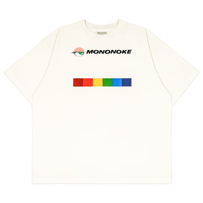 mononoke・made - MONONOKE RAINBOW S/S T-SHIRT - WHITE - T-SHIRT - cherry fukuoka