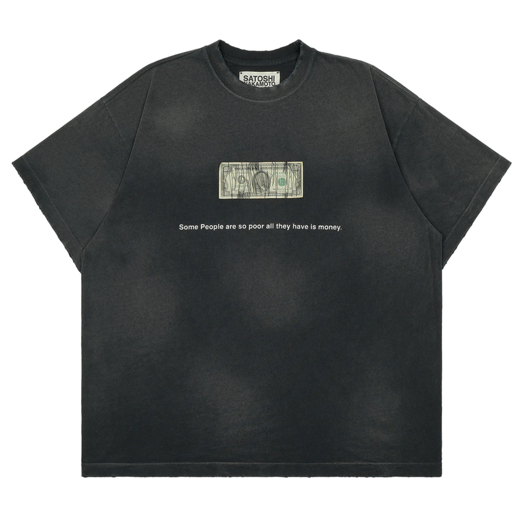 SATOSHI NAKAMOTO (サトシナカモト) - CUP HALF FULL TEE Tシャツ
