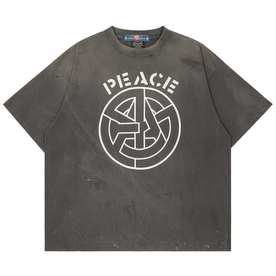©SAINT M×××××× × blackmeans®️ SMC51 PEACE BKM_SS T-SHIRT - BLACK -  T-SHIRT - cherry fukuoka