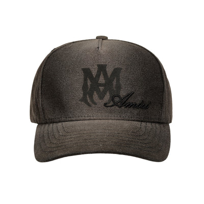 AMIRI - MA SCRIPT CANVAS HAT - BLACK   - CAP -  cherry fukuoka