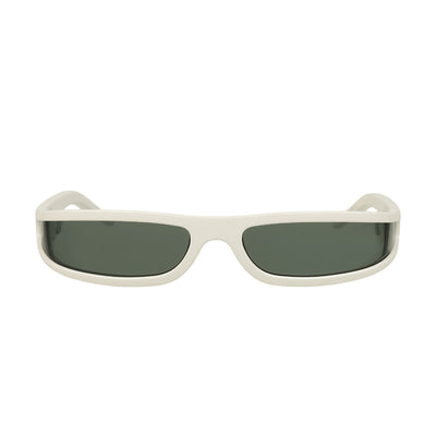 Rick Owens - TEMPLE S/S 26 FOG SUNGLASSES - PEARL/FOREST - SUNGLASSES - cherry fukuoka