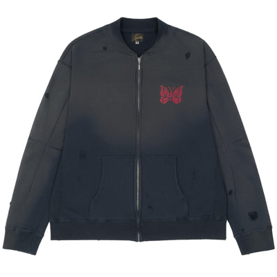 DECONSTRUCTED ZIPPED SWEAT