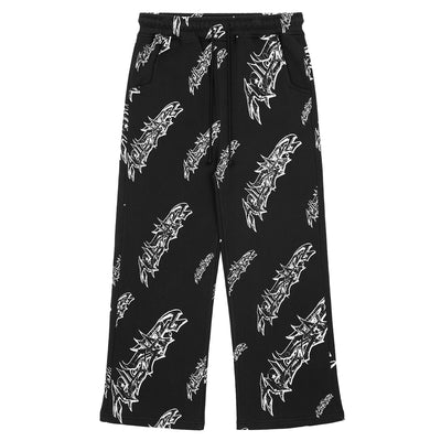 ROLL PRINT GRAFFITI BAGGY SWEATPANT