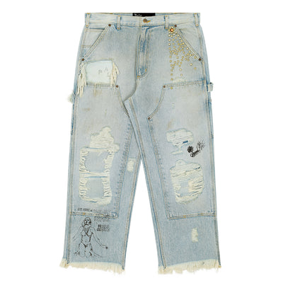 BUSTED DBL KNEE JEAN