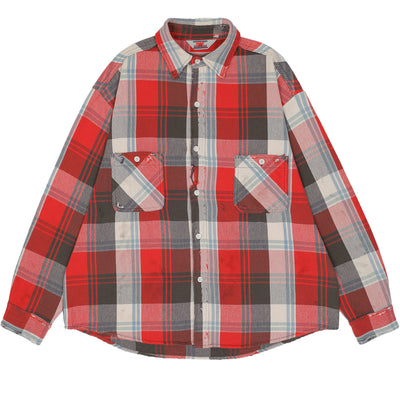 SM043 CHECK FLANNEL SHIRT
