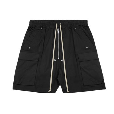 Rick Owens - TOWER F/W 26 CARGOBELA SHORTS - BLACK - SHORTS - cherry fukuoka