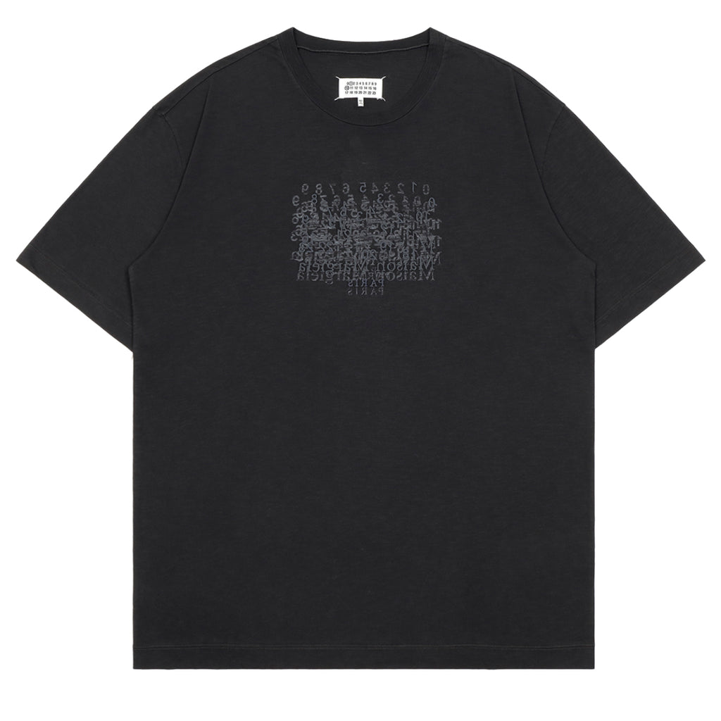 Maison Margiela - NUMBERED COTTON T-SHIRT BLACK T-shirt | cherry