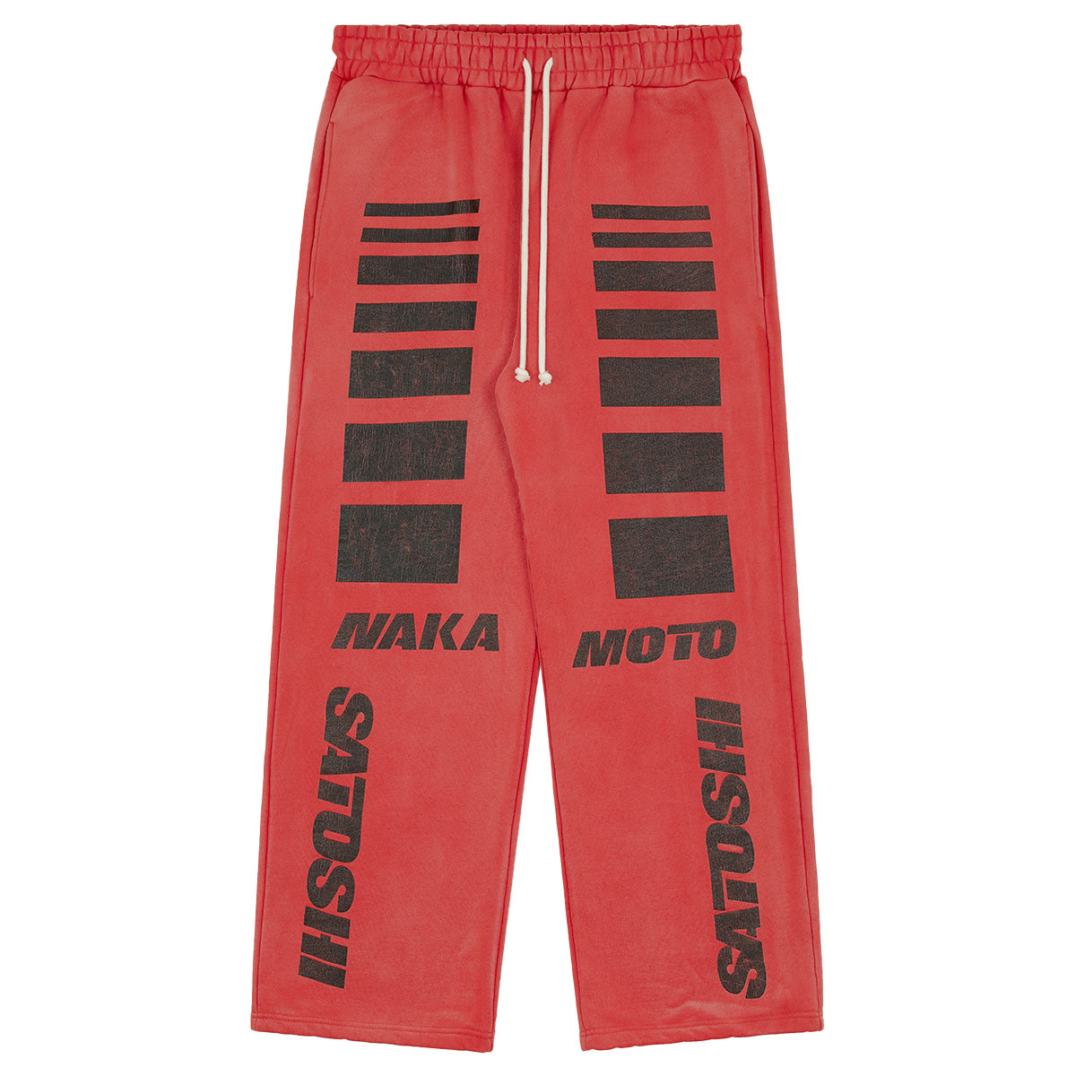 SATOSHI NAKAMOTO - MOTO SWEATPANT - RED - SWEAT PANTS - cherry fukuoka